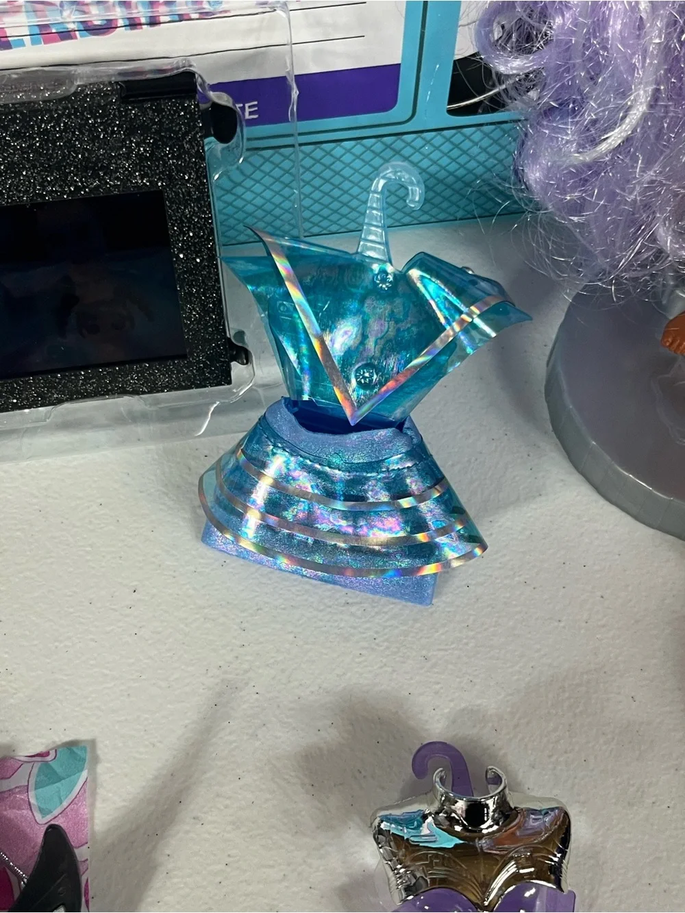 L.O.L. Surprise! Doll with Purple Hair & Silver Outfit and Purple Accessories